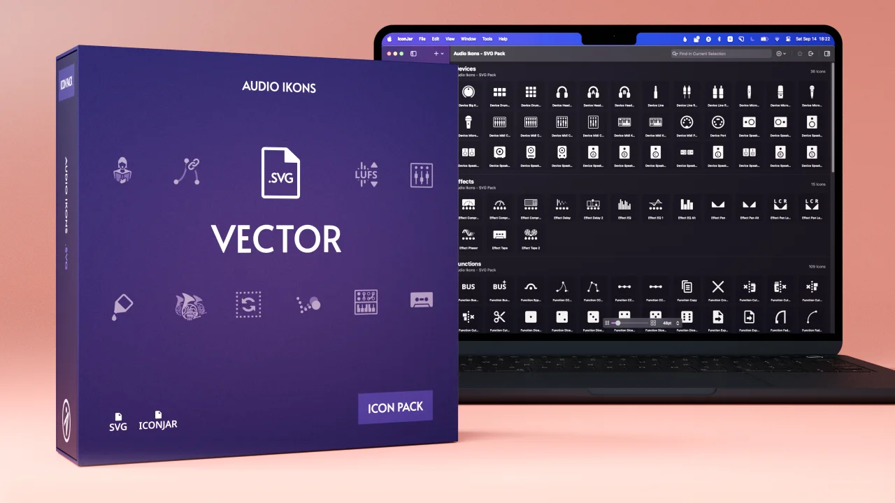 Contains the Vector icon pack.